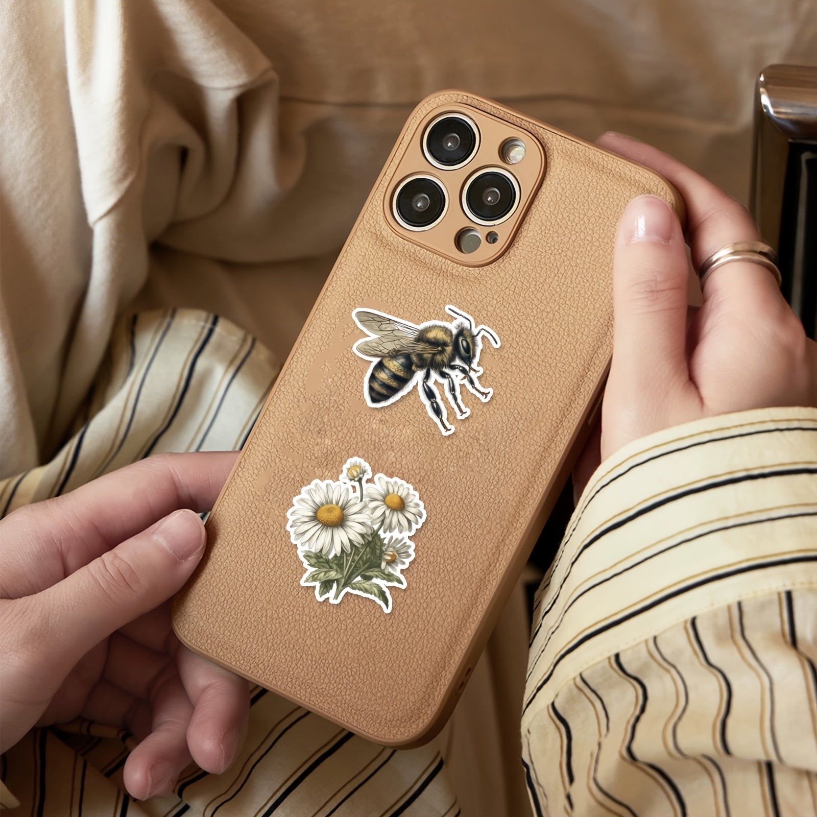50 Vintage Forest Themed Stickers - Nature Inspired Decals with Butterflies