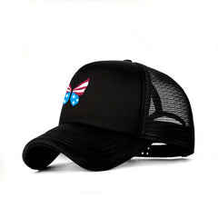 Butterfly Trucker Hat Mesh Baseball Cap Independence Patriotic