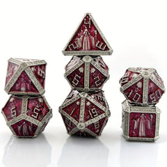 7pcs Wizard Metal Solid Dice sided Dice Outdoor Board Game Entertainment