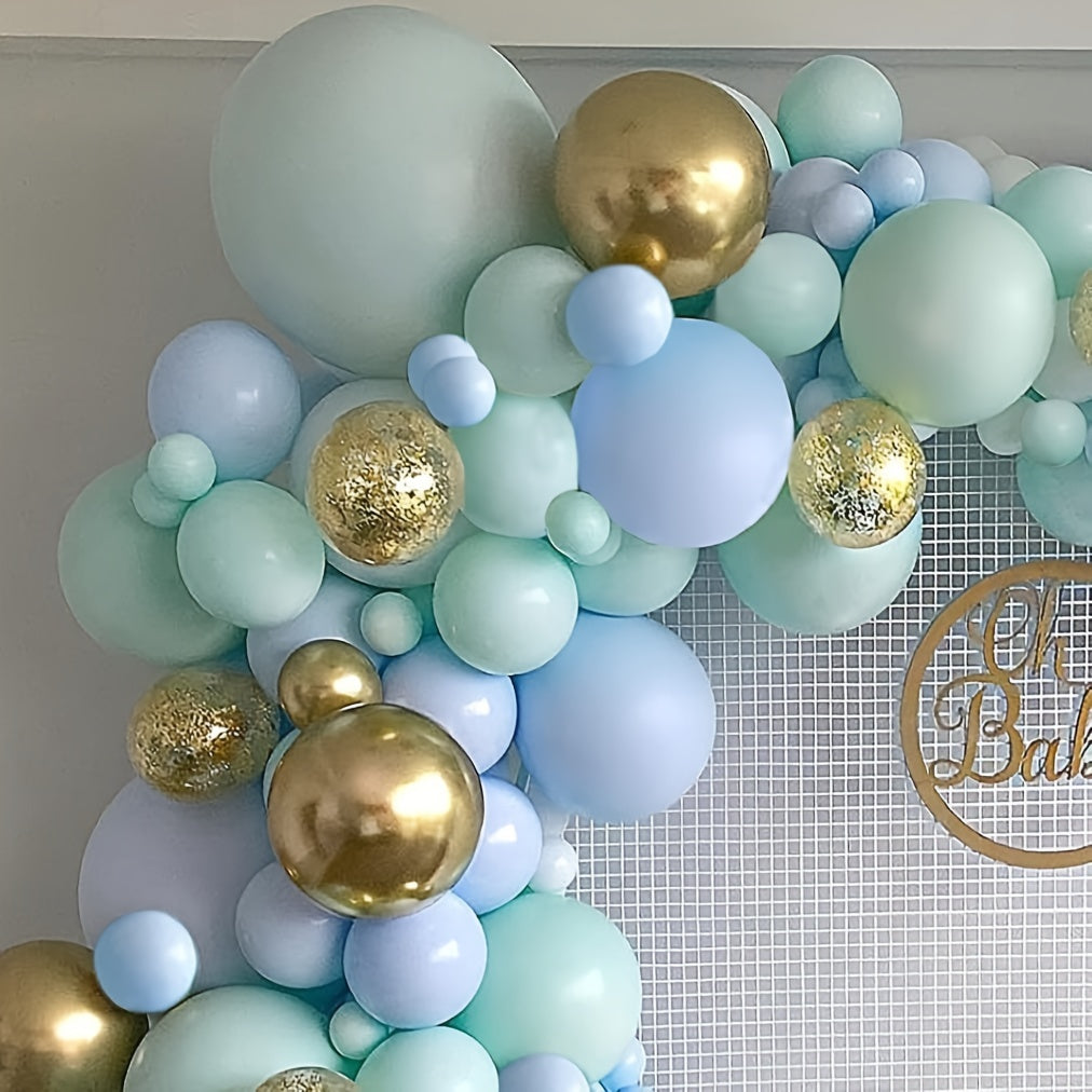 Green & Golden Balloon Garland Arch Set - Wedding Baby Shower Birthday Gradu