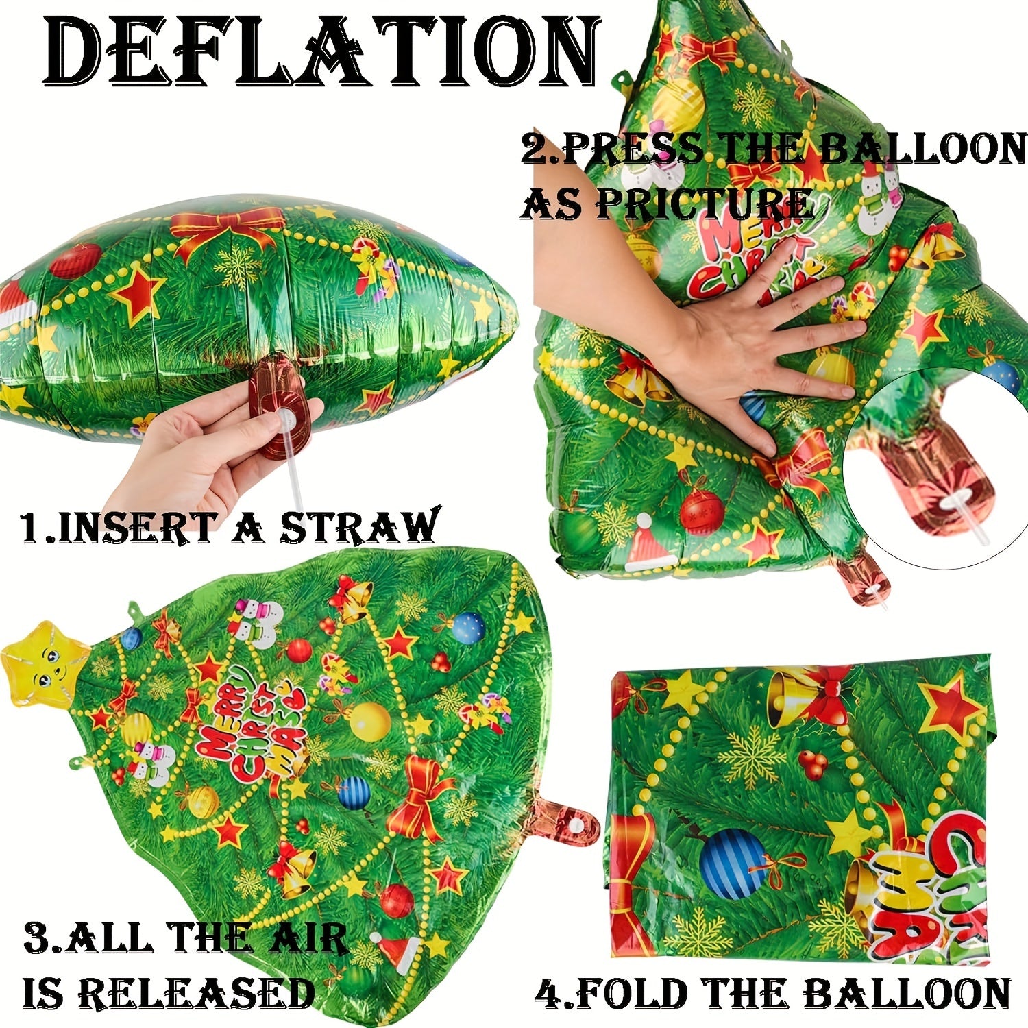 40pcs Christmas Balloons Foil And Latex Balloons Christmas Red Green Balloons