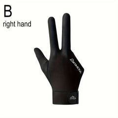 1 Pair Professional Three Finger Billiard Gloves