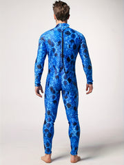 Men's Camo Neoprene Diving Suit 3mm Warm One Piece Wetsuit