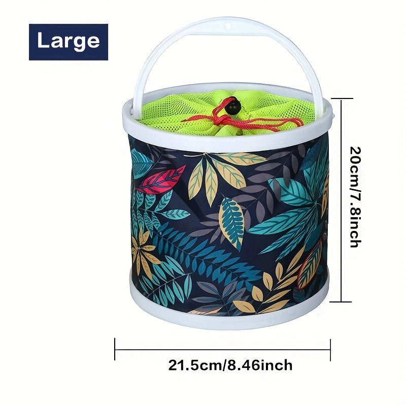 Portable Foldable Fishing Bucket Lightweight Canvas Bucket