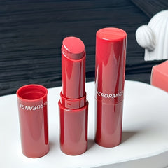 Shimmer Lipstick Long Wear Soft Waterproof Red Tube