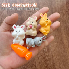 House Rabbit Carry Basket Carrot Dog Bone Toy Set
