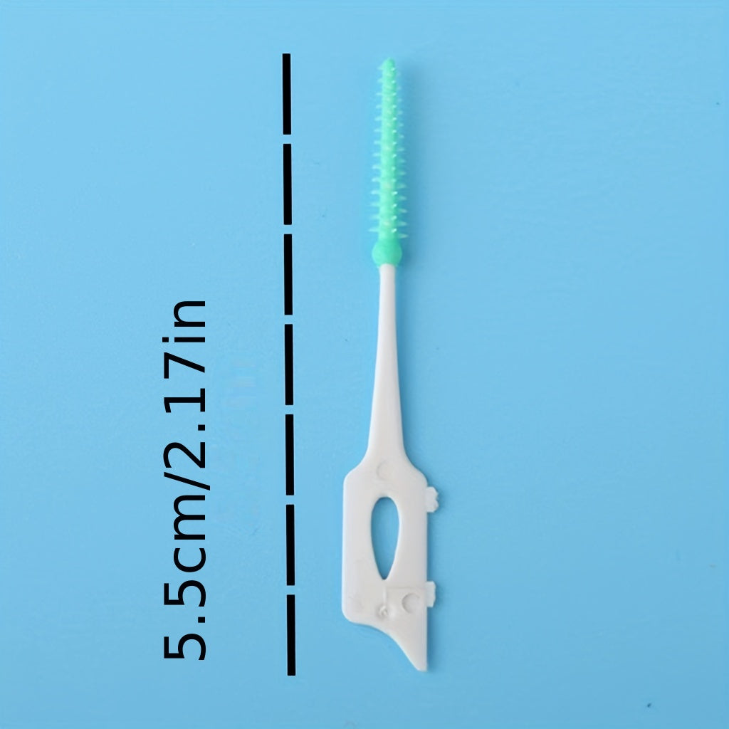 200pcs Soft Adhesive Tooth Gap Brush Gingival Massage Brush