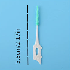 200pcs Soft Adhesive Tooth Gap Brush Gingival Massage Brush