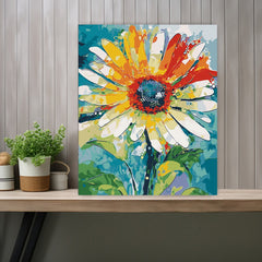 ArtMaster DIY Paint by Numbers Kit for Adults Colorful Daisy Home Wall Art
