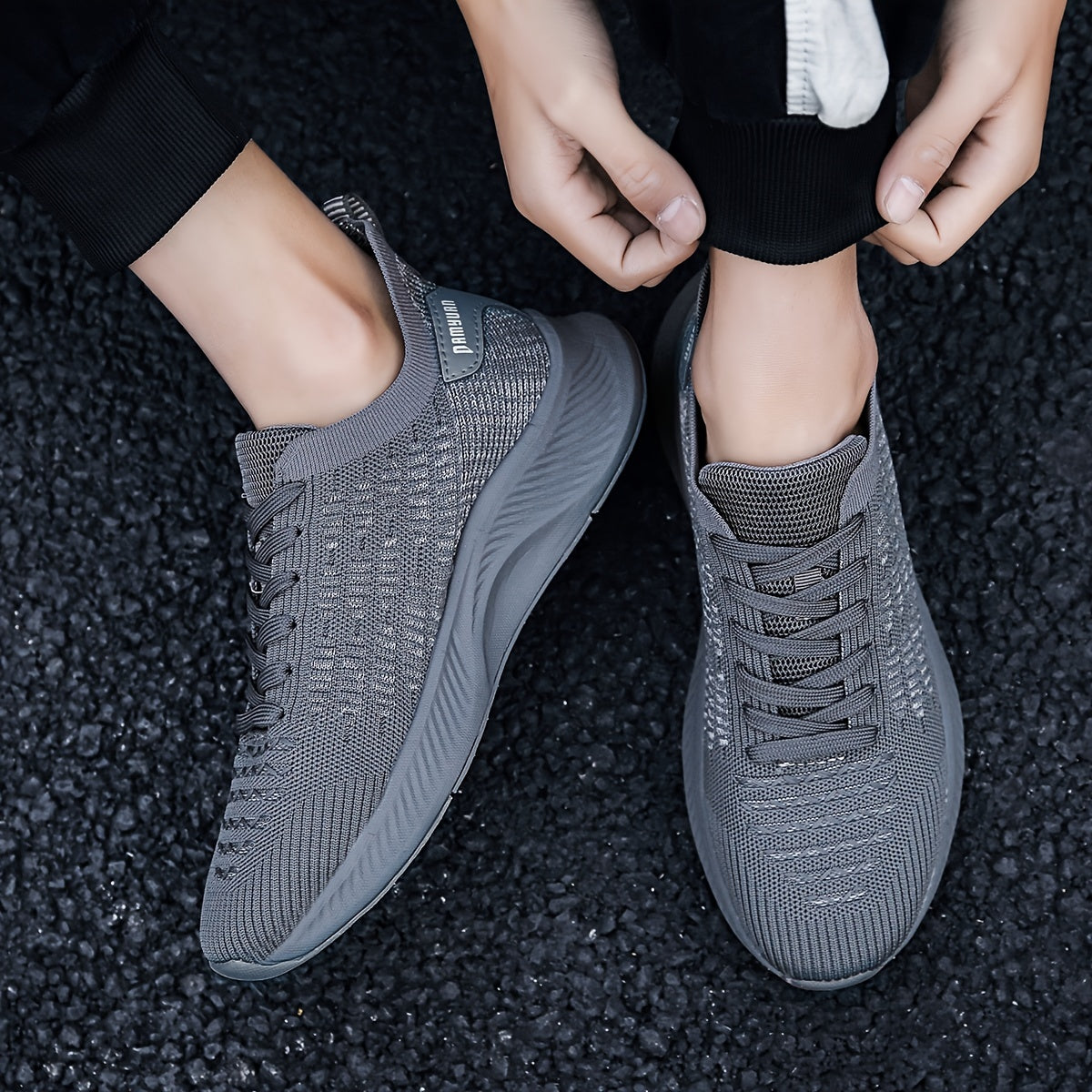 Men's Lace Cushion Running Shoes