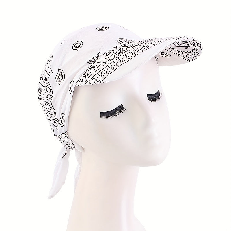 Paisley Print Head Scarf Hat Outdoor Bandana Cap Cycling Sun Hat
