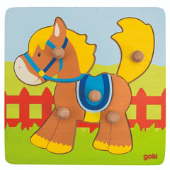 Wooden Lift Out Puzzle Horse 5 pcs