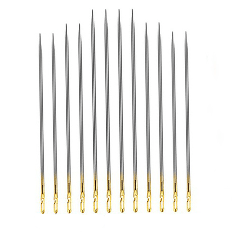 Stainless Steel Sewing Needles Set with Side Hole, Household Sewing Supplies