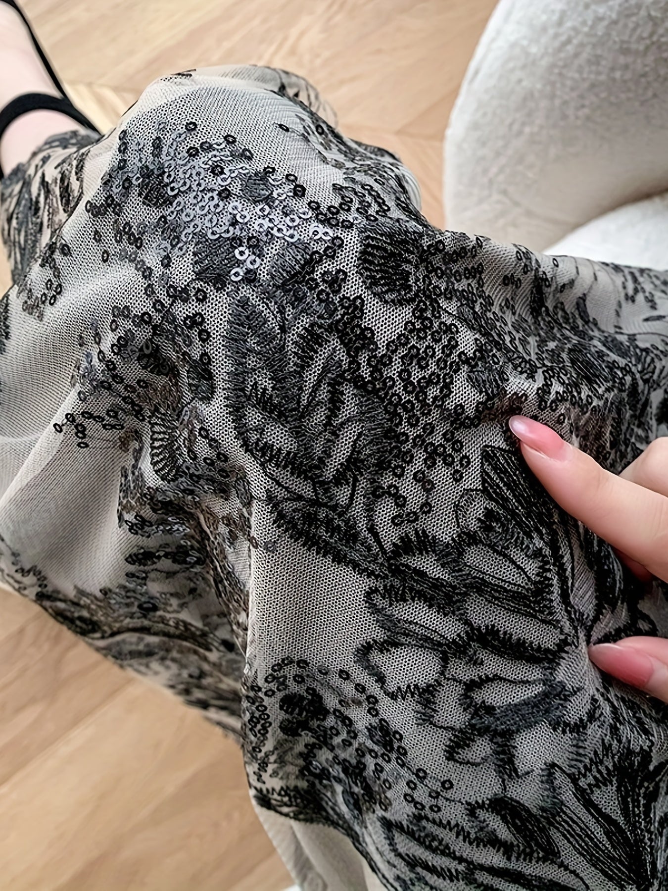 Mesh Knotted A Line Skirts for Women