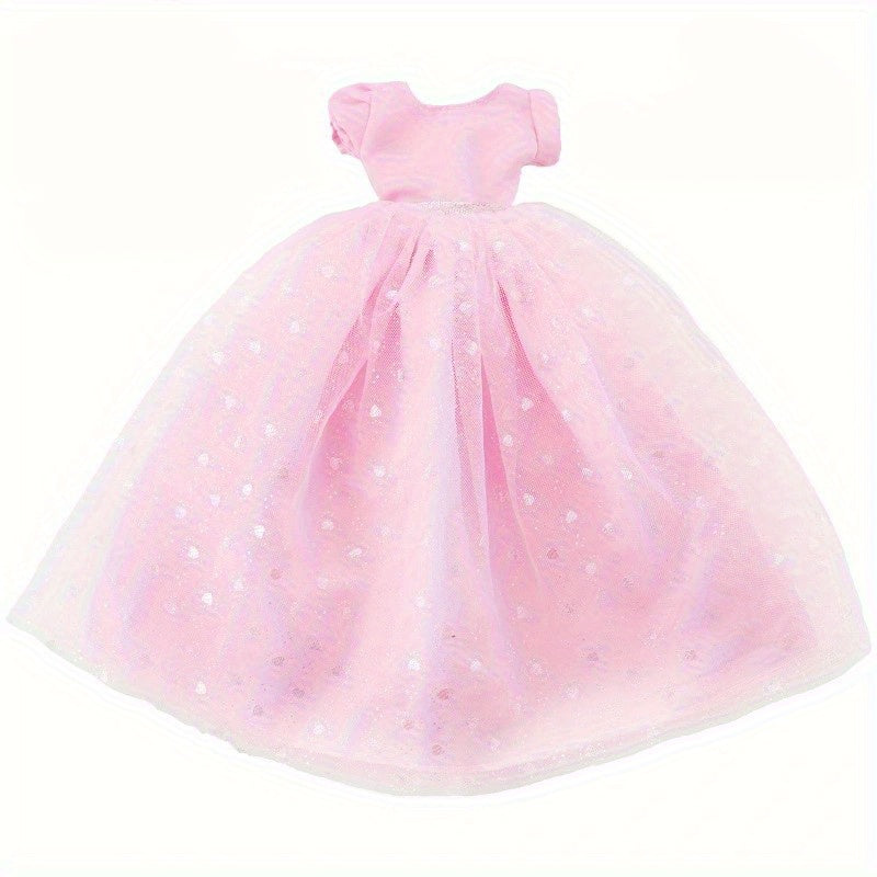 YADIYADI Princess Doll Wedding Party Dress Pink Tulle Flared Skirt
