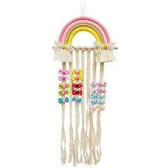 Adorable Bow Hair Clip Storage Box for Girls' Room Decor