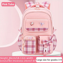 Kids Girls Cartoon Canvas Backpack Lightweight