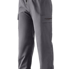 California Print Straight Leg Cargo Pants Men's Work Pants