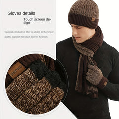 Winter Sports Three Piece Set - Gloves, Scarf, Hat
