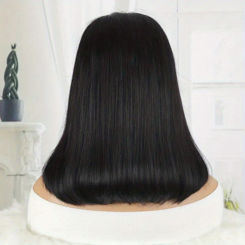 13X4 Bob Wig 180 Density Human Hair Lace Front Wig Bone Straight Glueless Wig