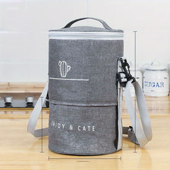 Outdoor Aluminum Foil Thermal Lunch Tote Bag for Camping Trip