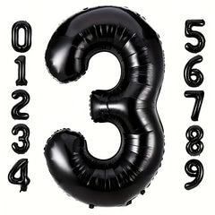 Large 101 6cm Number Balloons Set for Christmas Halloween