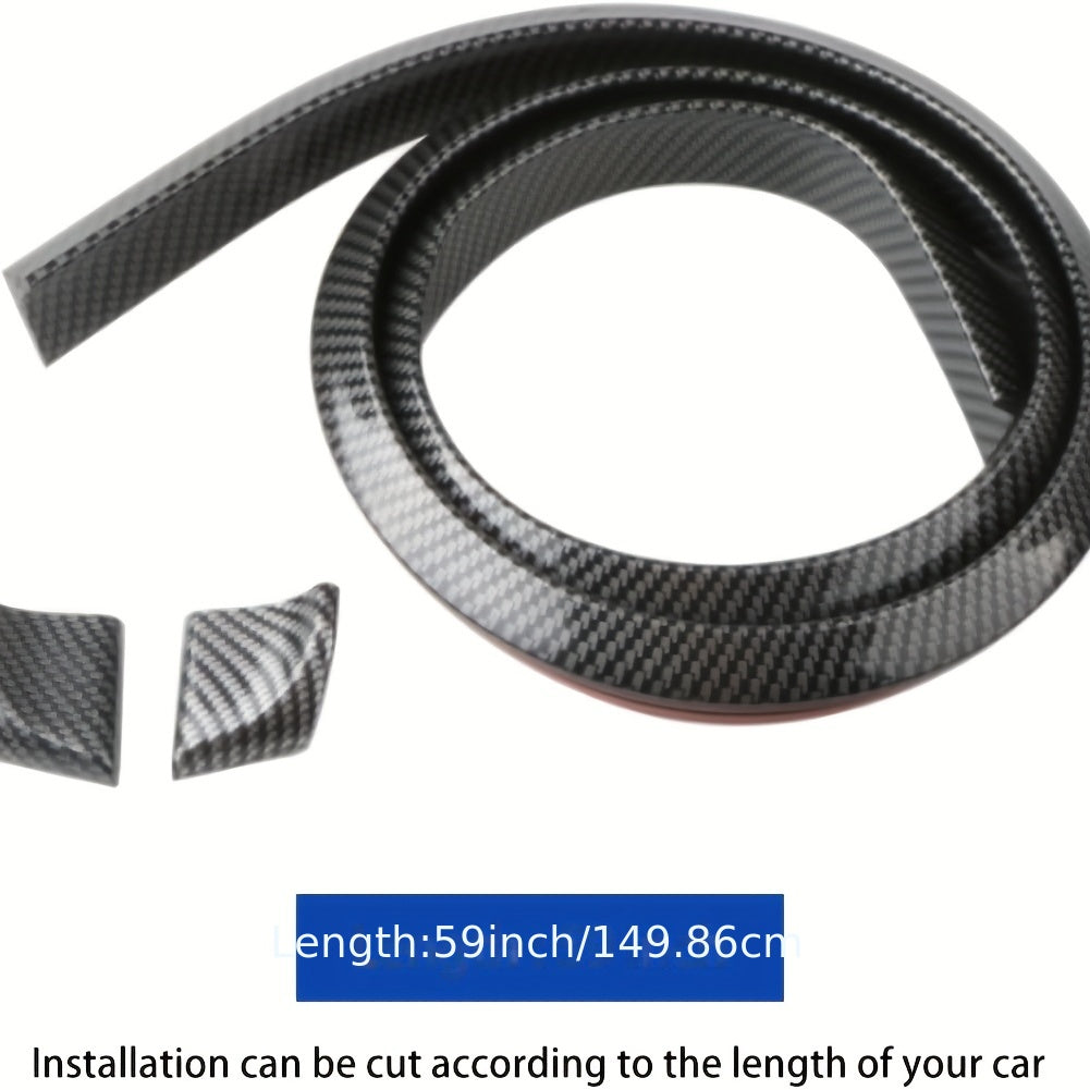 Carbon Fiber Pattern Car Rear Wing Decorative Strip, Hatchback General Purpose