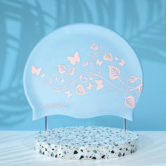 Adult Silicone Swim Cap Waterproof Long Hair Swimming Caps