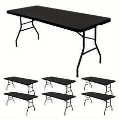 Polyester Tablecloth Rectangular Elastic Outdoor Picnic Table Cloth
