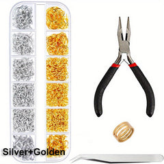 1200pcs Jump Rings Set For Jewelry Making Kit With Lobster Clasps And Closures