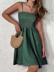 Polka Dot Cami Dress Backless Casual Dress For Summer & Spring Women's Clothing