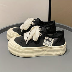 Women's Letter Graphic Skate Shoes Breathable Mesh Flat Shoes