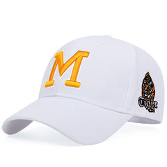 Men's M Letter Baseball Cap Tiger Hat