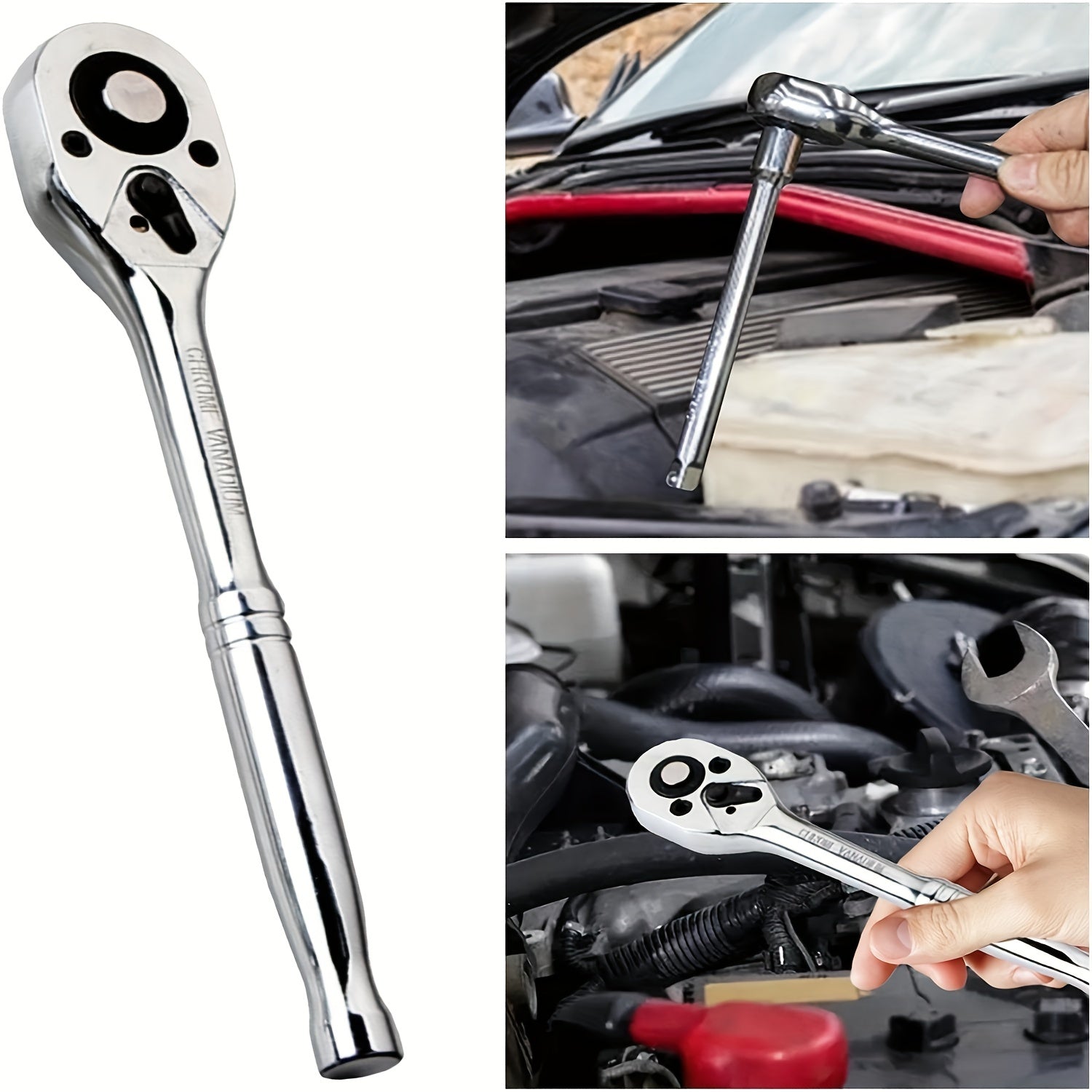 32 cm Quick Ratchet Wrench Set with Extension Lever