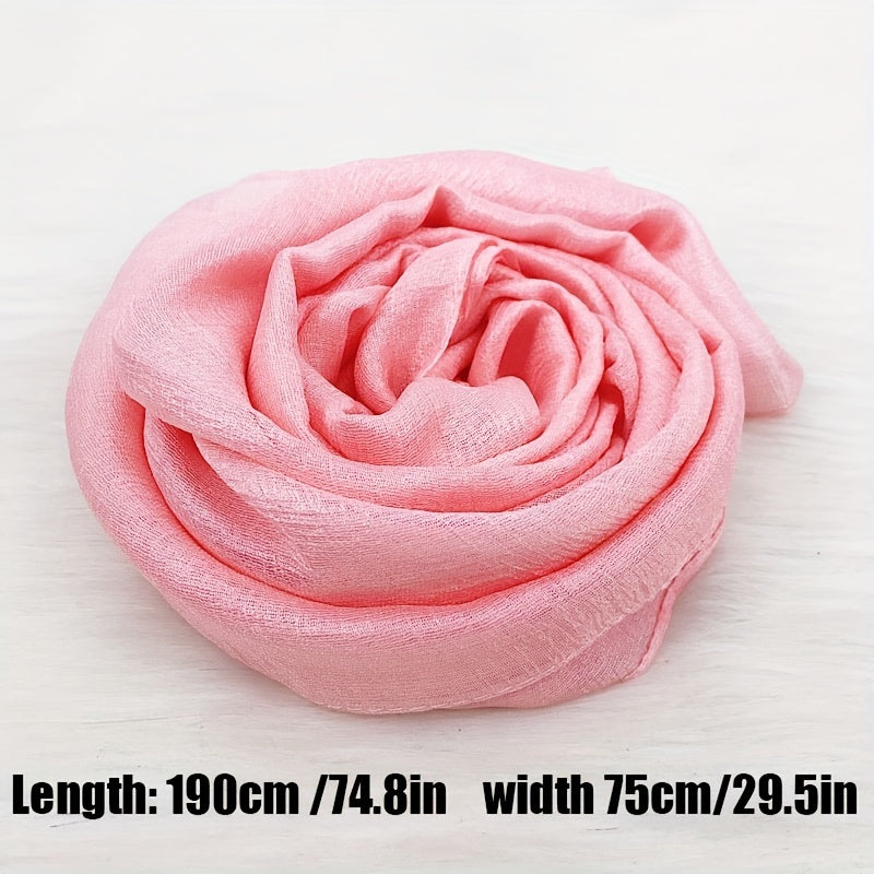 Womens XL Bright Silky Scarf Soft Shawl for Bridal Evening Party