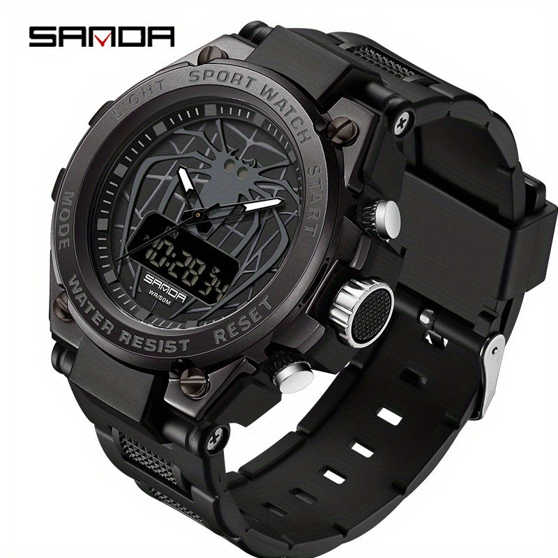 SANDA Men Outdoor Sports Watch with Function