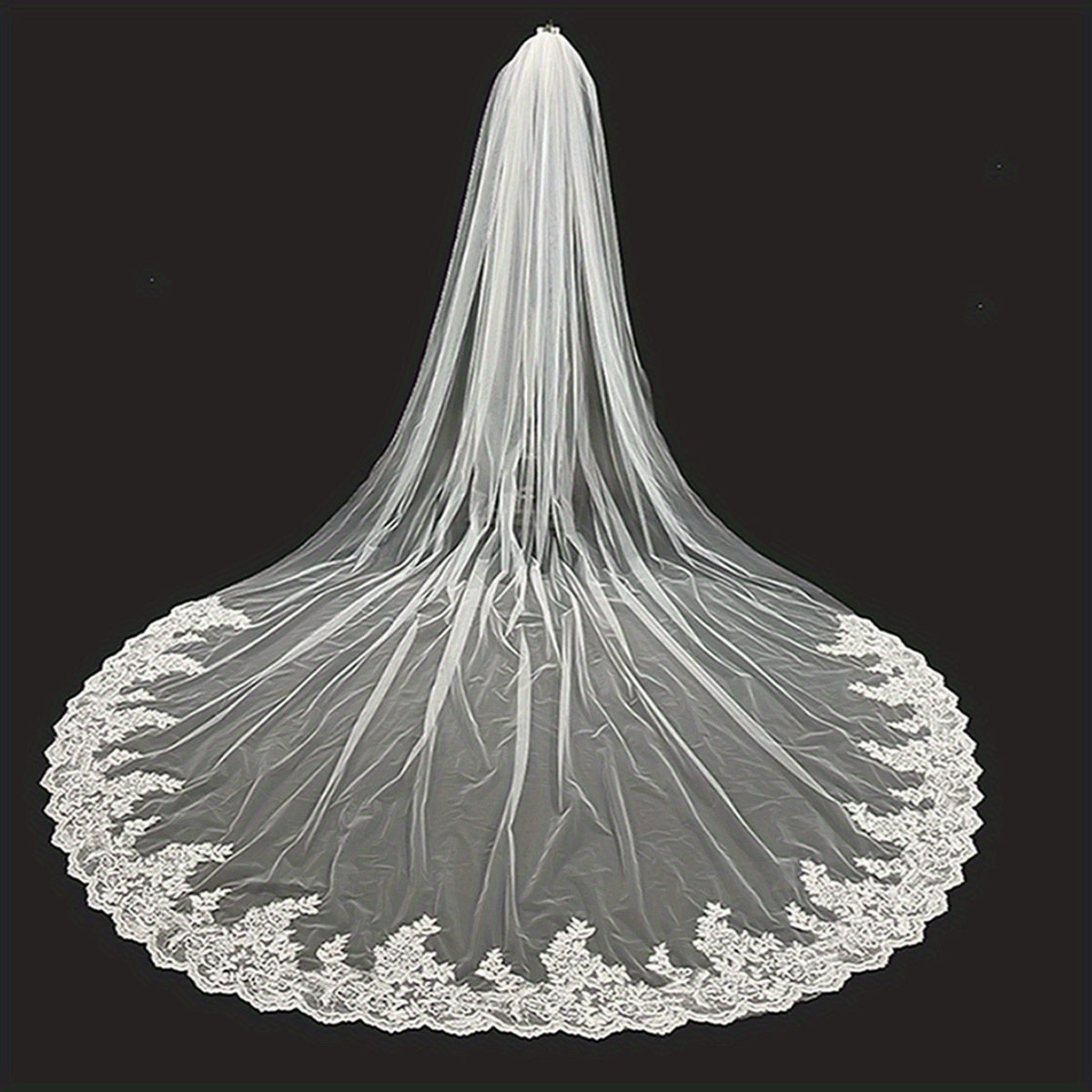 Baroque Wedding Veil Cathedral Long Veil