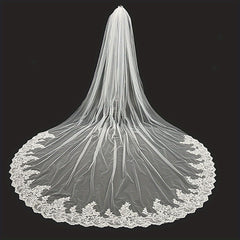 Baroque Wedding Veil Cathedral Long Veil