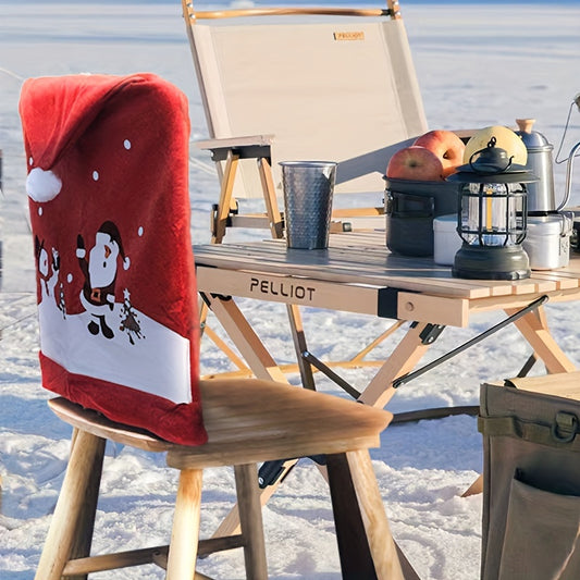 Christmas Chair Cover Stool Back Cover Holiday Chair Cover Christmas Decorations