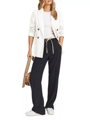 Women's Double Breasted Collared Blazer