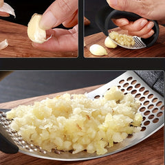 2pcs Garlic Press Stainless Steel Garlic Press Rocker Metal Garlic Mincer