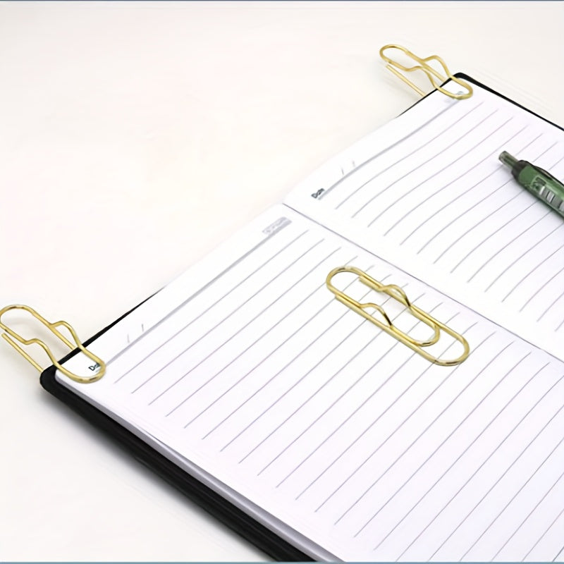 5pcs Metal Pen Clips Paper Clip Stationery Tool