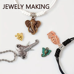 50g Mixed Metal Charms for Jewelry Making Keychain Bracelet Necklace