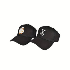 Duck Bear Patch Baseball Cap Lightweight Sun Shade Dad Hats