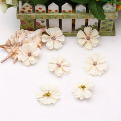 DIY Silk Flower Chest Decoration and Headwear Accessories