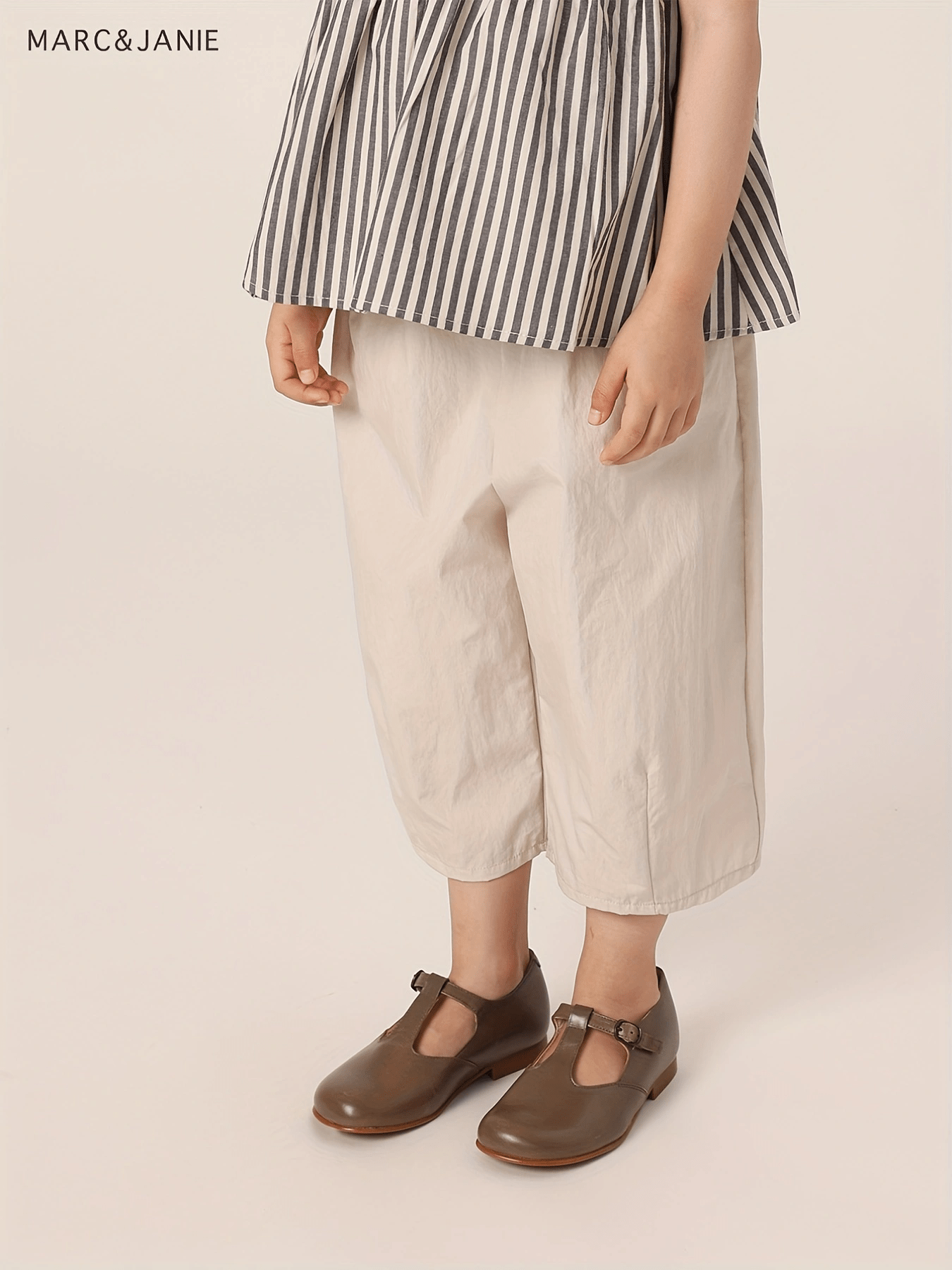 MARC&JANIE Girls Wide Leg Cropped Pants
