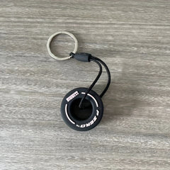 F1 Soft Glue PVC Tire Key Chain Car Pendant