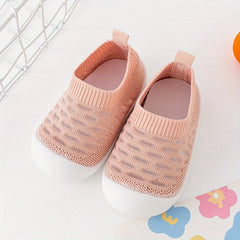 Breathable Woven Sneakers for Baby Boys Lightweight Slip On Shoes