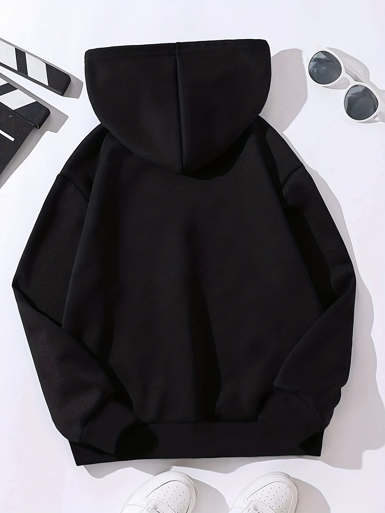 Girls Hoodie Butterfly Letter Print Long Sleeve Sweatshirt Pullovers