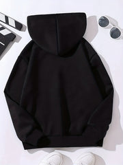 Girls Hoodie Butterfly Letter Print Long Sleeve Sweatshirt Pullovers
